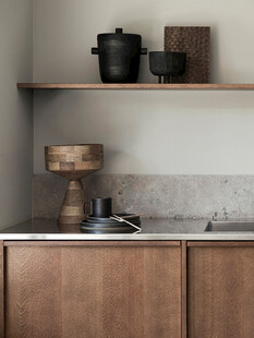 骨骼线胡桃木复古中式风格柜体门