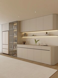 全屋定制弧形转角柜子柜体装修