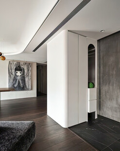 全屋定制弧形转角柜子柜体装修