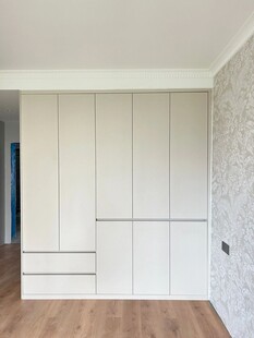 一门到顶分段衣柜高级感全屋定制