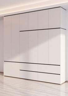 一门到顶分段衣柜高级感全屋定制