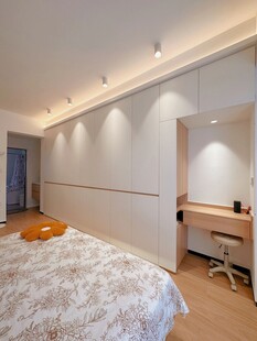 一门到顶分段衣柜高级感全屋定制