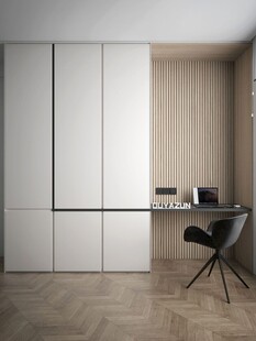 一门到顶分段衣柜高级感全屋定制