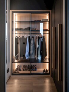 衣帽间卧室柜子新中式简约效果图