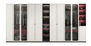 衣帽间卧室柜子新中式简约效果图