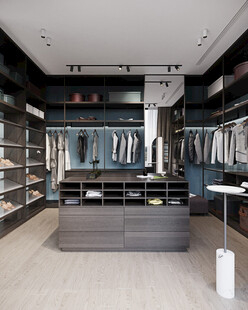 衣帽间卧室柜子新中式简约效果图