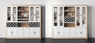 酒柜厨房餐边柜展示柜开放格家装