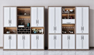 酒柜厨房餐边柜展示柜开放格家装