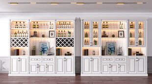 酒柜厨房餐边柜展示柜开放格家装