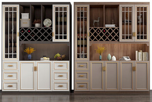 酒柜厨房餐边柜展示柜开放格家装