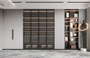 酒柜厨房餐边柜展示柜开放格家装