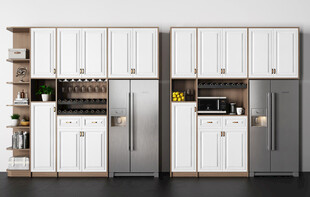 酒柜厨房餐边柜展示柜开放格家装