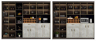 酒柜厨房餐边柜展示柜开放格家装