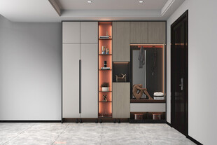 入户大门鞋柜衣柜家玄关装修定制