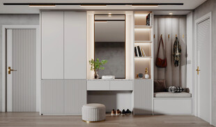 入户大门鞋柜衣柜家玄关装修定制