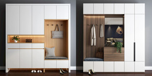 入户大门鞋柜衣柜家玄关装修定制