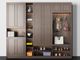 入户大门鞋柜衣柜家玄关装修定制