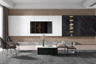 电视机满墙柜客厅装饰现代简约风