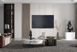 电视机满墙柜客厅装饰现代简约风