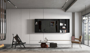 电视机满墙柜客厅装饰现代简约风