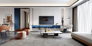 电视机满墙柜客厅装饰现代简约风