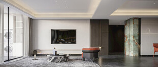 电视机满墙柜客厅装饰现代简约风