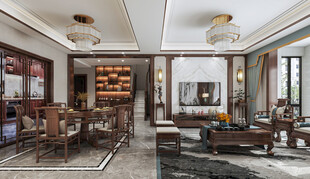 电视机满墙柜客厅装饰现代简约风