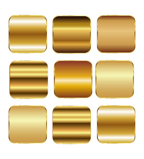 金色渐变素材元素图片