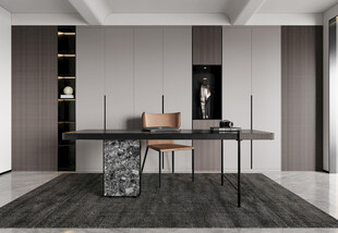 现代简约高级感多功能新中式书房