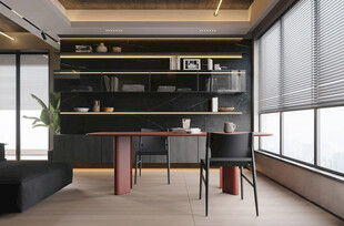 现代简约高级感多功能新中式书房