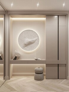 鞋柜玄关入户大门高级感全屋定制