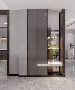 鞋柜玄关入户大门全屋定制家装饰