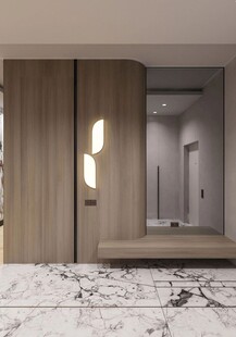 鞋柜玄关入户大门高级感全屋定制