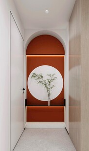 鞋柜玄关入户大门高级感全屋定制