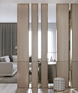 鞋柜玄关入户大门高级感全屋定制