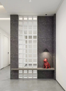 鞋柜玄关入户大门高级感全屋定制