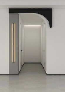 鞋柜玄关入户大门高级感全屋定制