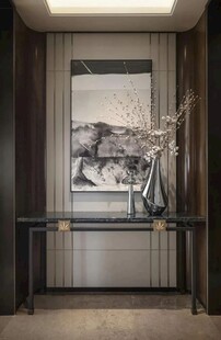 鞋柜玄关入户大门高级感全屋定制