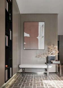 鞋柜玄关入户大门高级感全屋定制