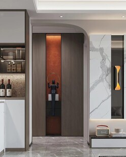 鞋柜玄关入户大门高级感全屋定制