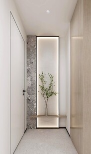 鞋柜玄关入户大门高级感全屋定制