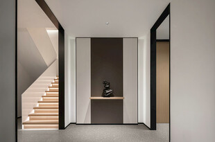 鞋柜玄关入户大门高级感全屋定制