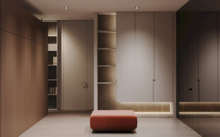 鞋柜玄关入户大门高级感全屋定制