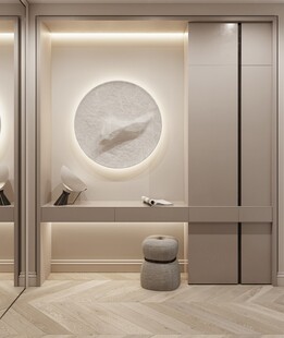 鞋柜玄关入户大门高级感全屋定制