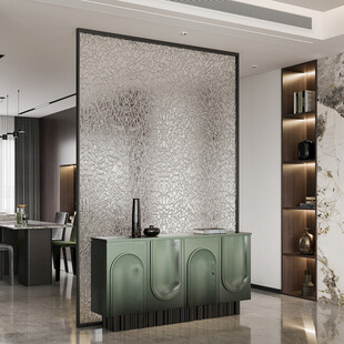 鞋柜玄关入户大门高级感全屋定制