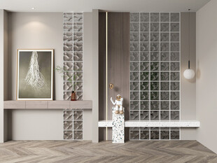 鞋柜玄关入户大门高级感全屋定制