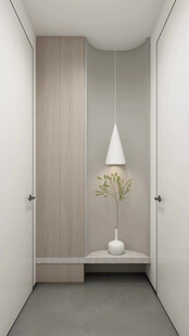 鞋柜玄关入户大门高级感全屋定制