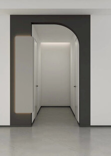 鞋柜玄关入户大门高级感全屋定制