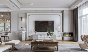 客厅美式简约风格大豪宅装修饰品