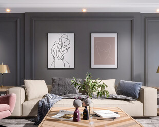 客厅美式简约风格大豪宅装修饰品